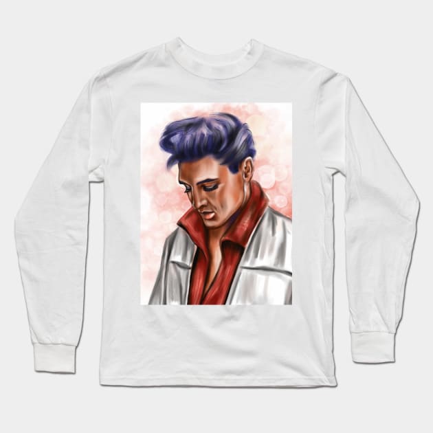 Elvis Long Sleeve T-Shirt by Svetlana Pelin